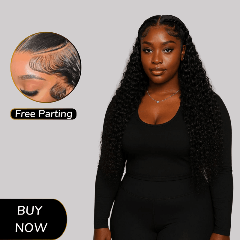 KAYLA
Perucas de Lace frontal HD 13x6 com ondas d'água, Pre Plucked, cabelo humano, Melt Skins, cabelo brasileiro cacheado