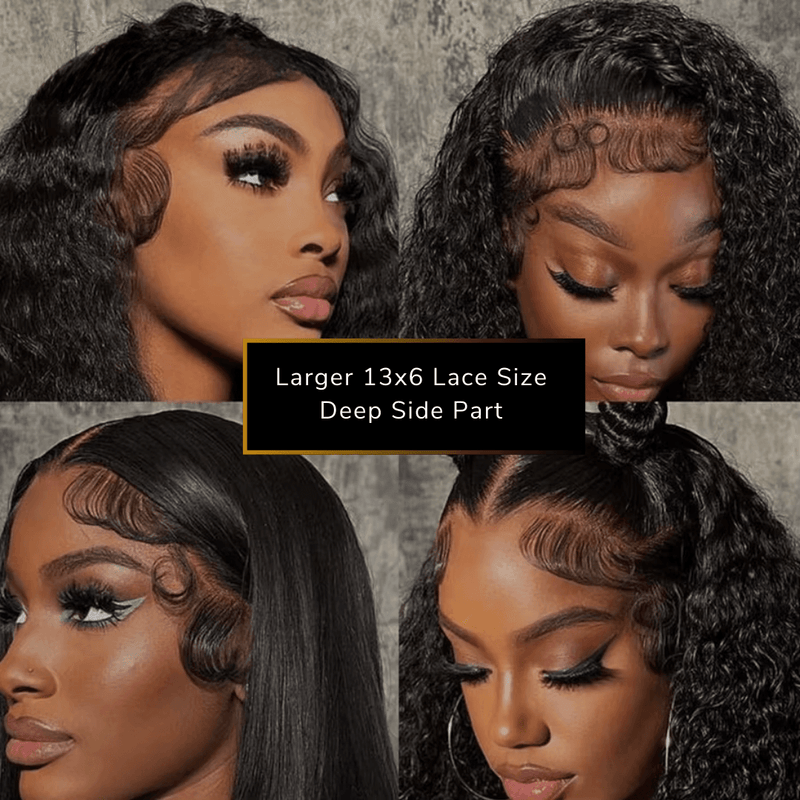 KAYLA
Perucas de Lace frontal HD 13x6 com ondas d'água, Pre Plucked, cabelo humano, Melt Skins, cabelo brasileiro cacheado