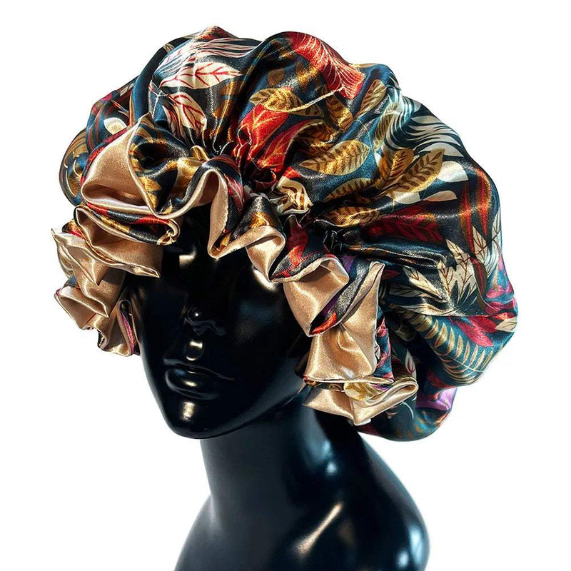 Bonnet de cetim com dupla camada de seda