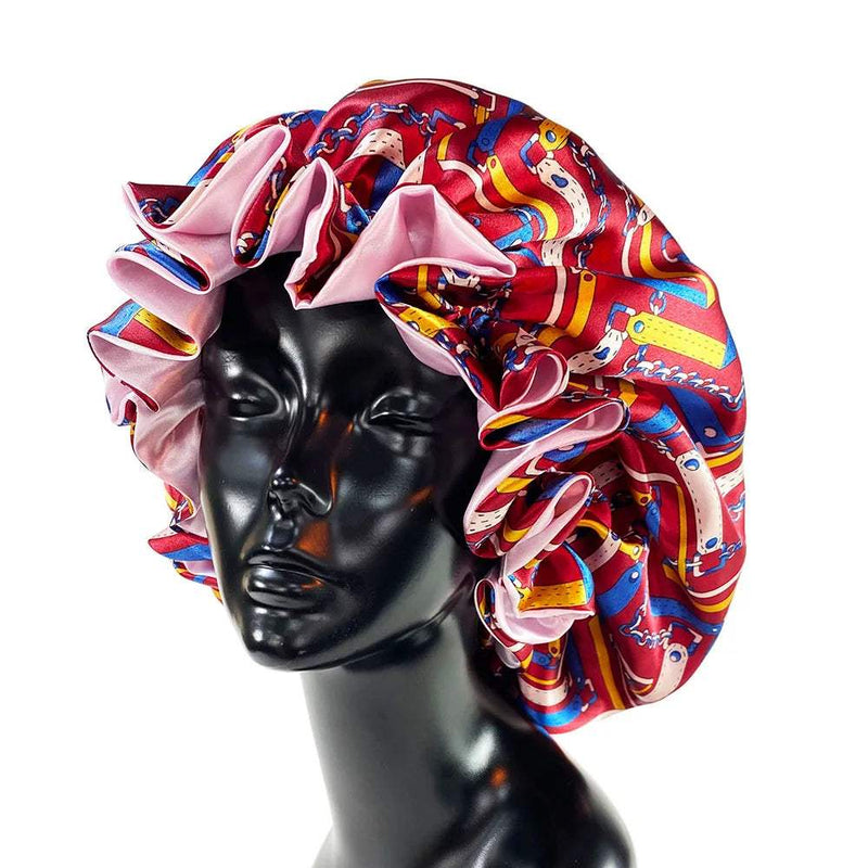 Bonnet de cetim com dupla camada de seda