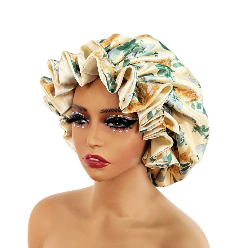Bonnet de cetim com dupla camada de seda