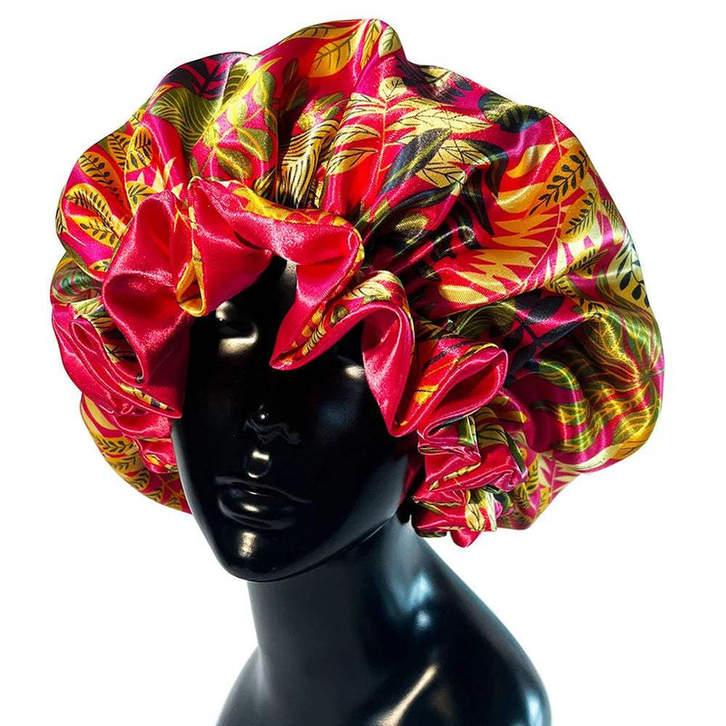 Bonnet de cetim com dupla camada de seda