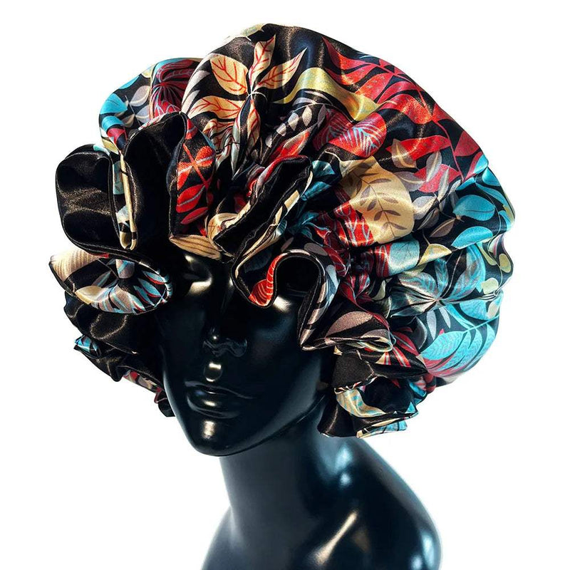 Bonnet de cetim com dupla camada de seda