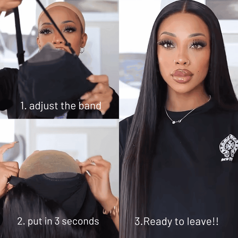 ZOË - Use e vá peruca frontal de renda com ondas corporais pré-descoloridas, nós 6x9 M, peruca de renda sem cola, cabelo humano pré-cortado e pré-arrancado