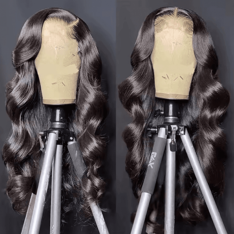 MARISA - Perucas de fechamento HD Lace 7x7, 34 polegadas, cabelo Remy ondulado, 6x6 HD, cabelo humano, Pre Plucked, sem cola
